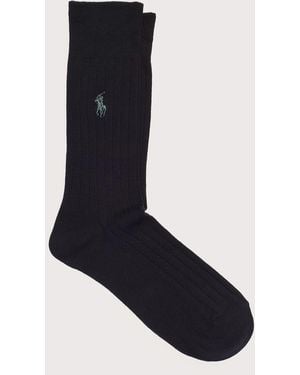 Polo Ralph Lauren Ribbed Trouser Socks - Black