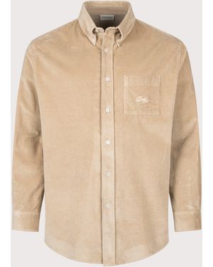 Drole de Monsieur Relaxed Fit Corduroy Shirt - Natural