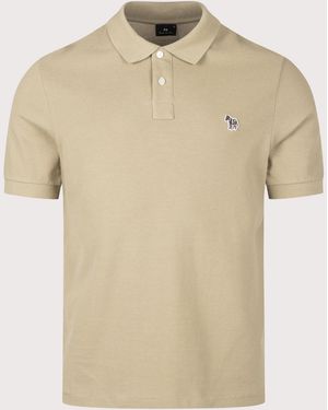 Paul Smith Regular Fit Zebra Polo Shirt - Natural