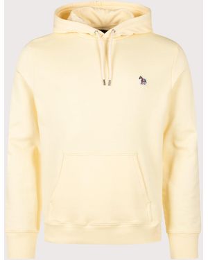 Paul Smith Regular Fit Zebra Logo Hoodie - Natural