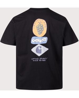 Carhartt Loose Fit Stacked Grapes T-Shirt - Black