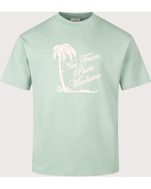 Drole de Monsieur Palm Slogan T-Shirt - Green