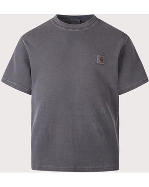 Carhartt Loose Fit Nelson Waffle T-Shirt (Fits Big To Size) - Grey