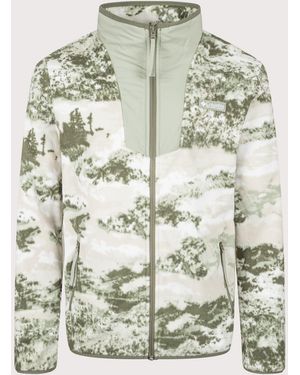 Columbia Sequoia Grove Printed Full Zip Fleece - Metallic
