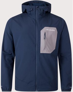 Columbia Tall Heights Iii Hooded Softshell Jacket - Blue