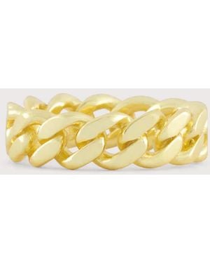 Serge Denimes Cuban Link Ring (Sterling) - Yellow