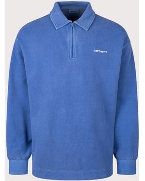 Carhartt Pique Script Sweatshirt - Blue