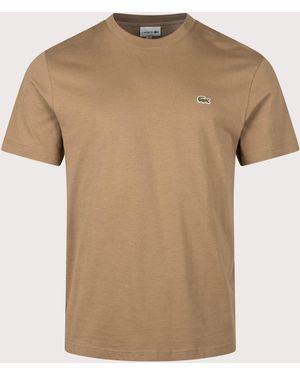 Lacoste Regular Fit Cotton T-Shirt - Natural