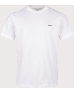 Norse Projects Dyrehaven Organic Logo Print T-Shirt - White