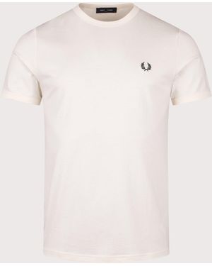 Fred Perry Regular Fit Ringer T-Shirt - Natural