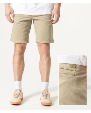BOSS Slim Fit Chino Shorts - Natural