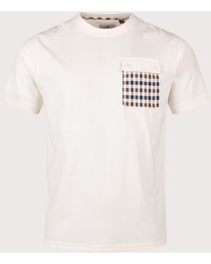 Aquascutum Lamina Pocket T-Shirt - White