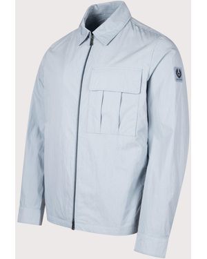 Belstaff Regular Fit Cargo Overshirt - Blue