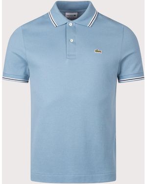 Lacoste Regular Fit Tipped Polo Shirt - Blue