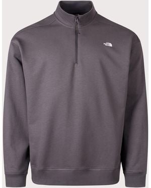 The North Face Relaxed Fit Essential Quarter Zip Sweatshirt - Grey