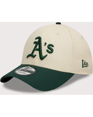 KTZ Oakland Athletics Colour Block 9Forty Adjustable Cap - Green