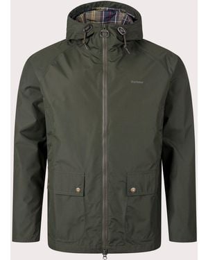Barbour Hooded Domus Waterproof Jacket - Green