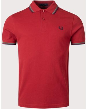 Fred Perry Twin Tipped Polo Shirt - Red