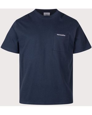 thisisneverthat Regular Fit Basic Pocket T-Shirt - Blue