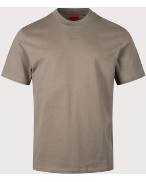 HUGO Relaxed Fit Dapolino T-Shirt - Grey