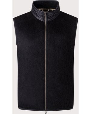Nanamica Zip-Up Mohair Vest - Black