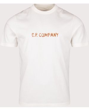 C.P. Company Jersey Logo T-Shirt - White