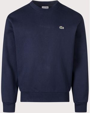 Lacoste Classic Fit Crewneck Sweatshirt - Blue