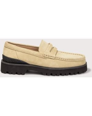 Clarks Yukoner Penny Loafers - Natural