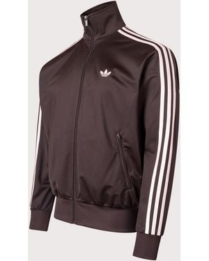 adidas Originals Loose Fit Firebird Track Top - Brown
