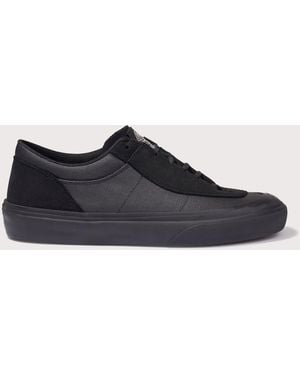 Stone Island Canvas Suede Low Top Trainers - Black