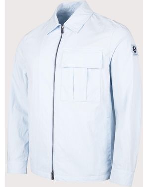 Belstaff Regular Fit Cargo Overshirt - Blue