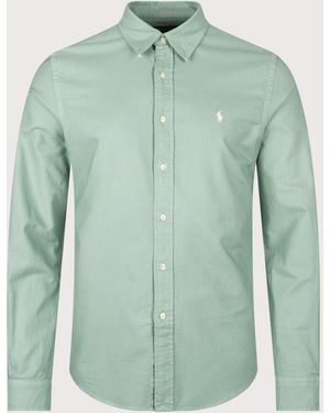 Polo Ralph Lauren Custom Fit Garment-Dyed Oxford Shirt - Green