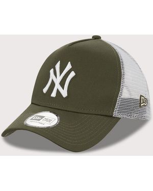 KTZ New York Yankees A-Frame Trucker Cap - Green