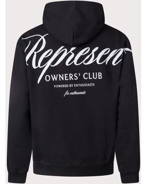 Represent Owners Club Script Hoodie - Black