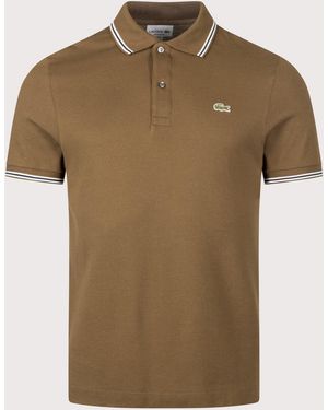 Lacoste Regular Fit Tipped Polo Shirt - Green