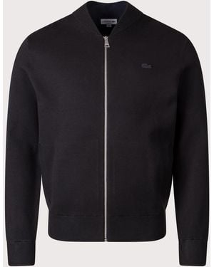 Lacoste Zip Through Double Knit Bomber Jacket - Blue