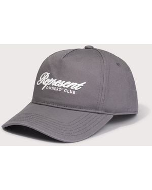 Represent Owners Club Script Cap - Grey