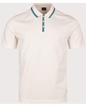 Paul Smith Regular Fit Plated Polo Shirt - Natural