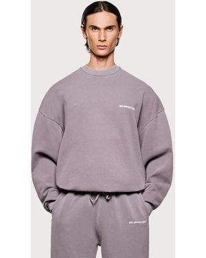 MKI Miyuki-Zoku Oversized Uniform Crewneck Sweatshirt - Purple