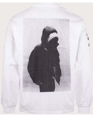 Carhartt Relaxed Fit Archive Script Long Sleeve Top - White