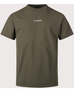 and wander Dry Mesh T-Shirt - Green