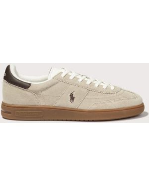 Polo Ralph Lauren Bedford Suede Trainers - Natural
