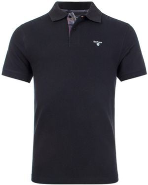 Barbour Tartan Piqué Polo Shirt - Blue
