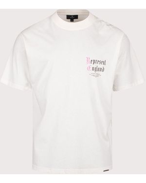 Represent Oversized Fit Private Members T-Shirt - White