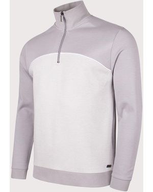 BOSS Quarter Zip Sweatshirt - Grey