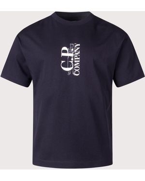 C.P. Company Chest Logo T-Shirt - Blue