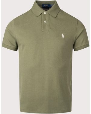 Polo Ralph Lauren Custom Slim Fit Mesh Polo Shirt - Green