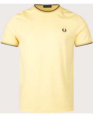 Fred Perry Twin Tipped T-Shirt - Yellow