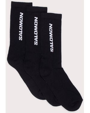 Salomon 3 Pack Everyday Crew Socks - Blue
