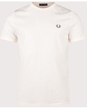 Fred Perry Regular Fit Ringer T-Shirt - Natural